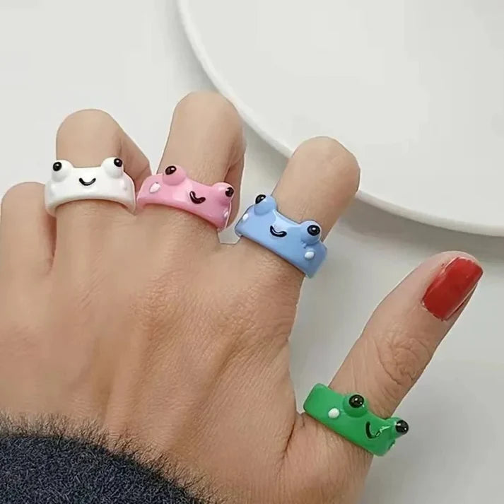 Cute Frog Design Ring
