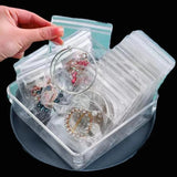 Pack of 10 Pieces - PVC Self Sealing Jewelry Transparent Storage Pouches