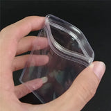 Pack of 10 Pieces - PVC Self Sealing Jewelry Transparent Storage Pouches