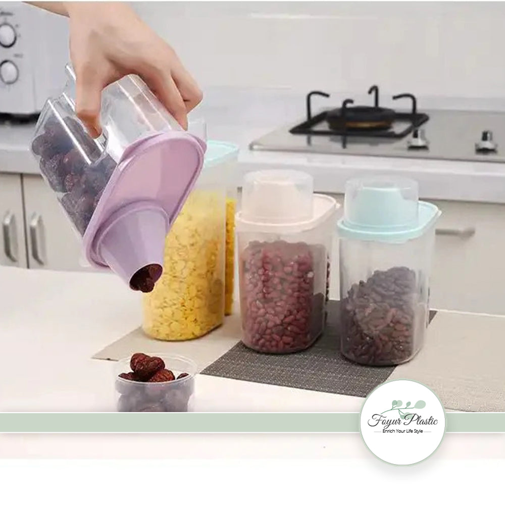 Small ( 1 Piece ) Kitchen Food Storage Container, Cereal Container