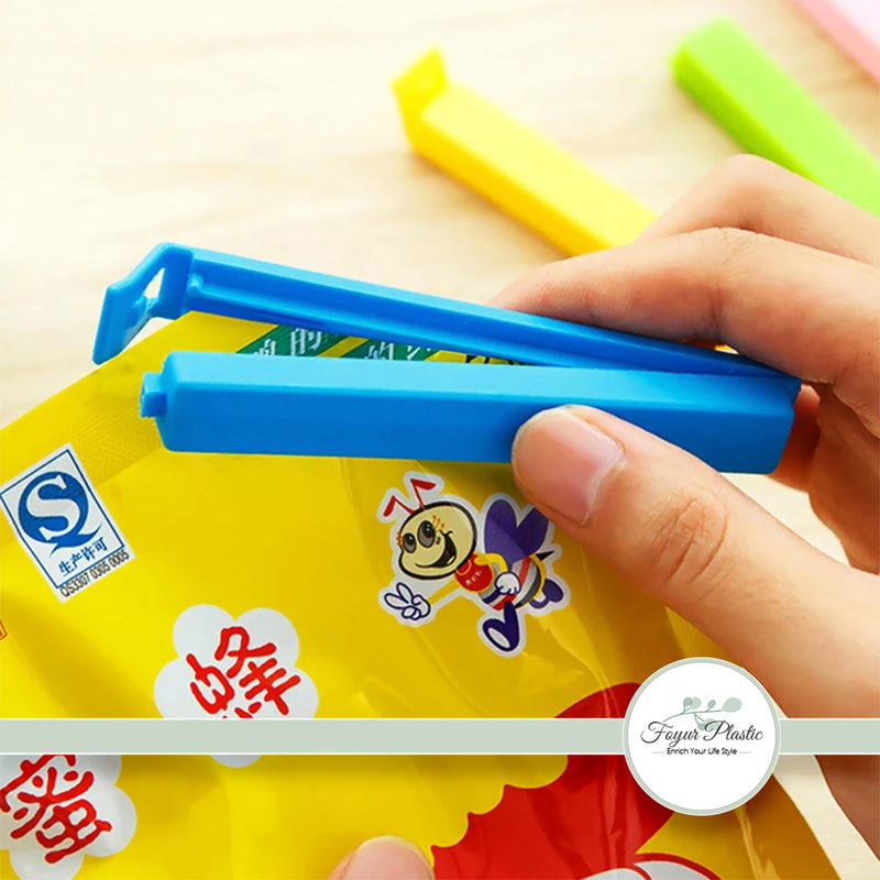 Portable Kitchen Storage Food Sealing Bag Clips - Pack of 12 Pieces