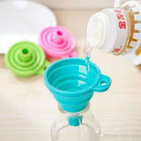 Pack of 2 - Foldable and Collapsible Silicone Funnel