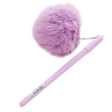 Cute Faux Fur Pom Pom Ball Pen.