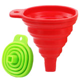 Pack of 2 - Foldable and Collapsible Silicone Funnel