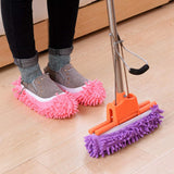 Duster Mop Slippers Shoes Cover, Multi-Function Soft Washable Reusable Microfiber Foot Socks, Floor Cleaning, Floor House Tools Shoe Cover for Bathroom, Office, Kitchen. ( Pack of 01 Pair )