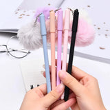 Cute Faux Fur Pom Pom Ball Pen.