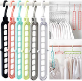 Magic Hanger - 9 Hole Hanger - Smart Cloth Organizing