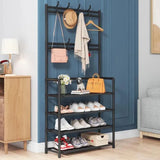 Multi-Functional 5-Tier Shoes Rack And Coat Hanger.