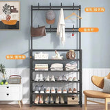 Multi-Functional 5-Tier Shoes Rack And Coat Hanger.