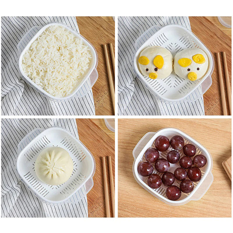 1Pc Fresh-keeping Vegetable Rice Storage Box.