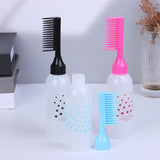 Plastic Hair Dye Applicator Bottles Oil Comb Brush