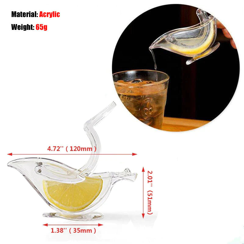 Manual Lemon Squeezer, Clear.