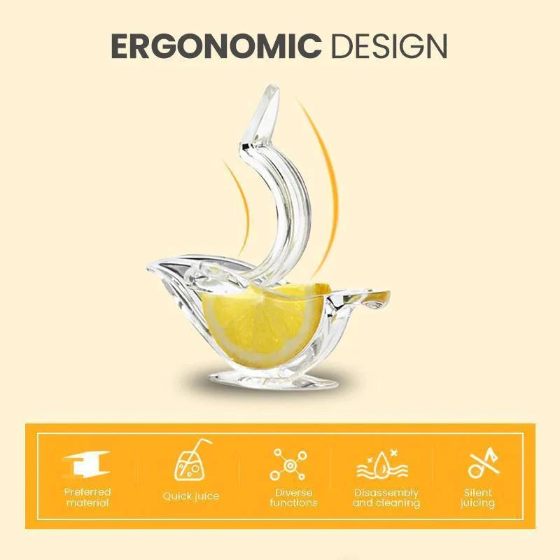 Manual Lemon Squeezer, Clear.