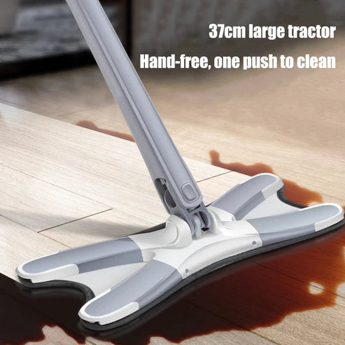 X-Type Squeeze Mop Reusable Microfiber 360 Degree Rotatable.