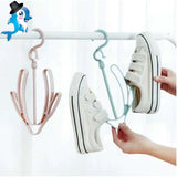 Pack of 3 Rotating multipurpose shoe rack balcony hanger drying shoe rack