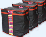 Pack of 3 - Black Storage Oraganizer Bag.