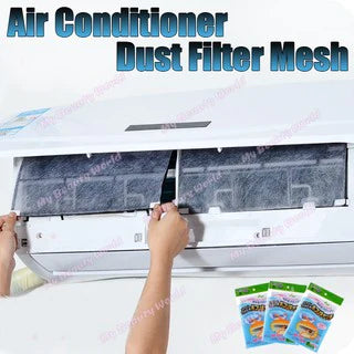 2 Pcs Air conditioner Filter Papers Anti-dust Net Cleaning Purification