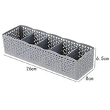 Pack of 1 - 5 Grids Plastic Organizer Storage Box