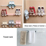 Pack of 1 - WALL MOUNTED FOLDING SHOE RACK