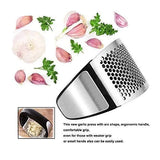 Garlic Press Metal Ginger Garlic Chopper Crusher Stainless Steel