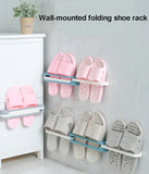 Pack of 1 - WALL MOUNTED FOLDING SHOE RACK