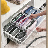 1pc 7 Grid Pants Organizer Storage Box