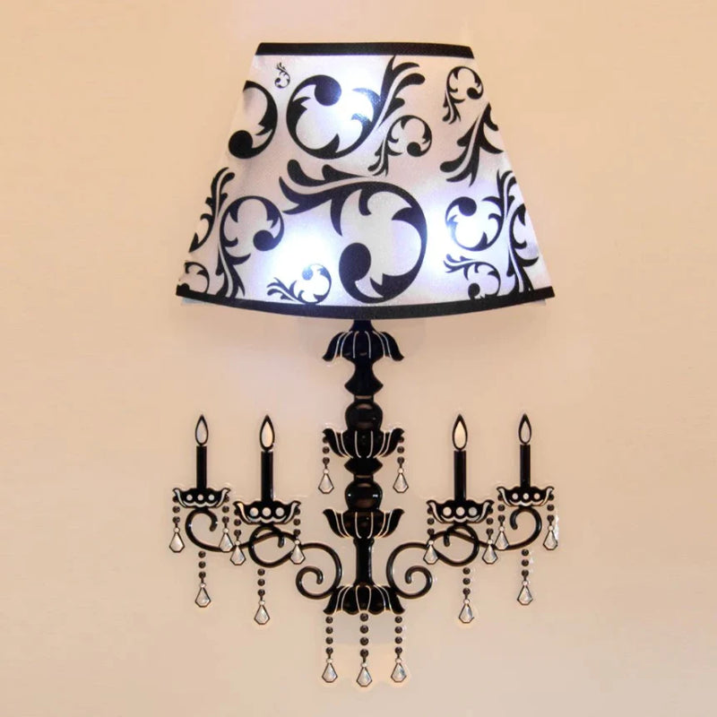 LED Lights Sticker 3D Embellishment Art Lamp Shape Attractive For Wall Decor