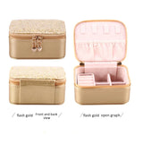 Jewelry Travel Organizer, Portable Small Jewelry Boxes Traveling Essentials for Women,Rose Red.