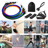 5-In-1 Resistance Bands 11Pcs Set Elasticas Fitness.